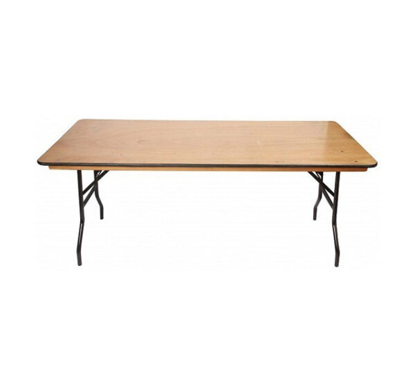 Wooden Banquet Table 6ft x 3ft Abbotts Event Hire