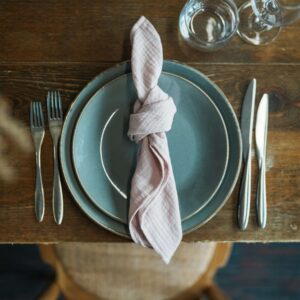 Pastel Pink Linen Napkins